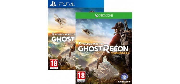 Base.com: Tom Clancy's Ghost Recon Wildlands sur PS4 à 22,03€ et 23,03€ sur Xbox One