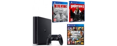 Fnac: Une console PS4 achetée = GTA + Evil Within 2 ou Wolfenstein 2 pour 30€