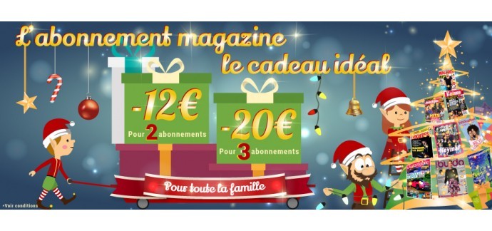 Viapresse: -12€ pour 2 abonnements / -20€ pour 3 abonnements