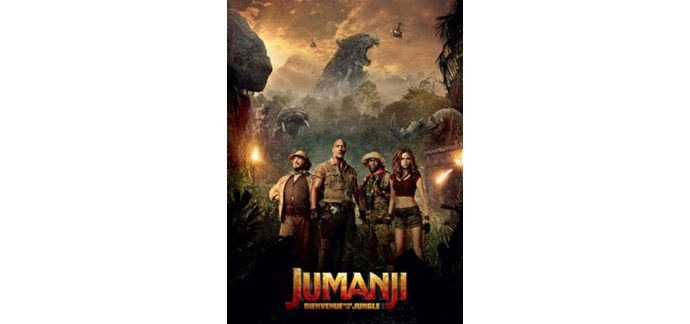 OCS: 50 lots de 2 places de cinéma pour "Jumanji : Bienvenue dans la Jungle" à gagner