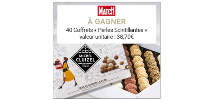 Paris Match: 40 coffrets de bonbons "Perles Scintillantes" de Michel Cluizel à gagner