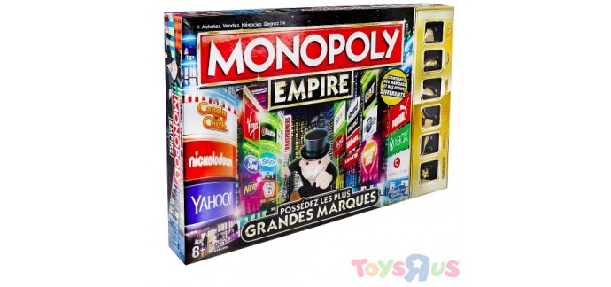 ToysRUs: 50% sur une sélection de jeux de société. Ex : Monopoly Empire à 7,5€