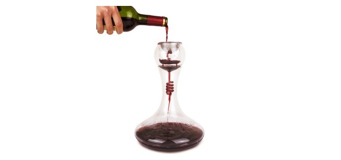 Vivre mieux: Carafe à décanter Tourbillon pour aérer le vin à 39,84€ au lieu de 69,90€