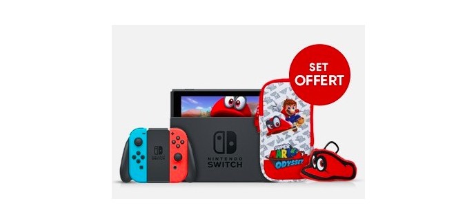 Fnac: 1 console Nintendo Switch achetée = 1 housse Mario Odyssey offerte