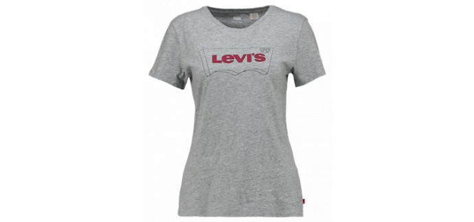 Zalando: T-Shirt Femme Levi's Perfect Graphic (Gris) à 13.72€ au lieu de 24.95€
