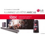 LG: Jusqu’à 100€ remboursés sur une sélection de produits Audio / Vidéo LG