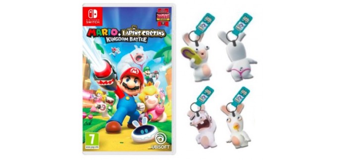 Fnac: 1 porte clé offert pour l'achat du jeu Nintendo Switch Mario + Lapin Crétins
