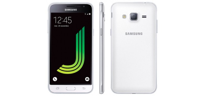 GrosBill: 10% de réduction sur une sélection de smartphones. Ex : Samsung Galaxy J3 2016 Blanc à 143,10€