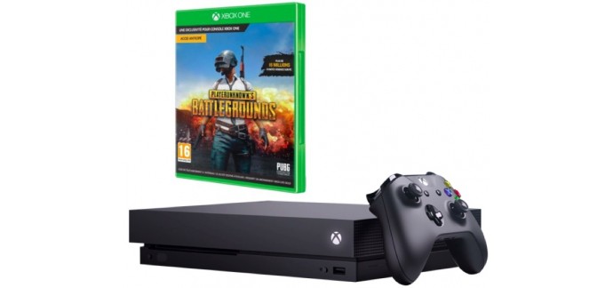 Fnac: Le jeu PlayerUnknown's Battlegrounds - PUBG offert pour l'achat d'une Xbox One X
