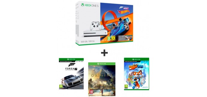 Auchan: Xbox One S 500Go + 5 jeux à 279€