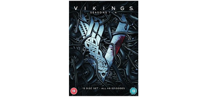 Base.com: DVD Intégrale des saisons 1 à 4 de Vikings à 57,99€ au lieu de 92,79€
