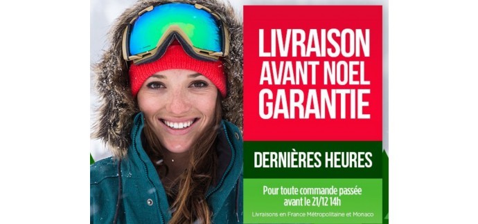 Glisshop: La livraison express offerte et garantie avant Noël dès 99€ d'achat