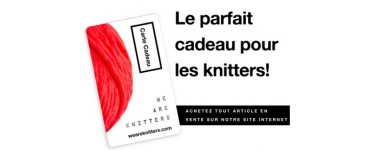 We Are Knitters: 20% de réduction immédiate sur toutes les cartes cadeaux allant de 25 à 300€