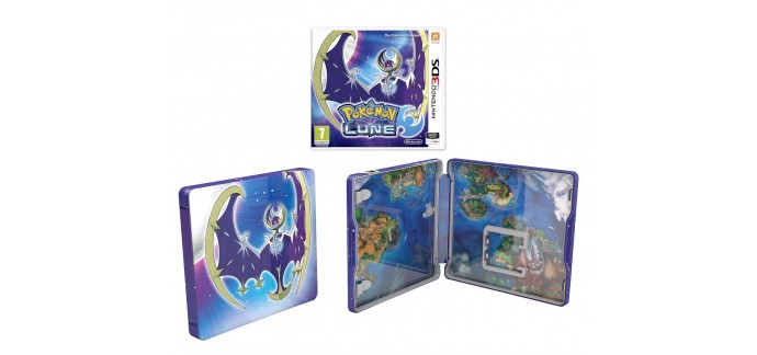 Micromania: Jeu Nintendo 3DS Pokemon Lune Fan Edition avec steelbook à 19,99€ au lieu de 54,99€