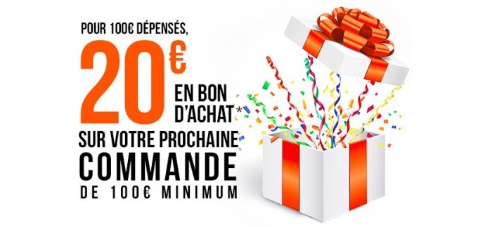 Brico Privé:  20€ offerts en bon d'achat pour toute commande de plus de 100€