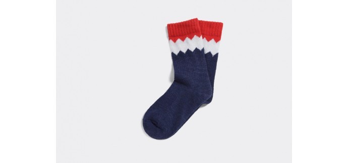 Jules: 2 chaussettes achetées = La 3ème 1€ 