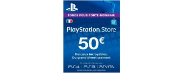 eBay: Carte Playstation Store de 50€ au prix de 41,99€