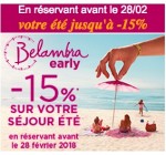 Belambra: Jusqu'à 15% de réduction sur votre séjour d'été en réservant avant le 28 février