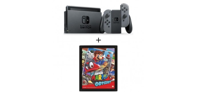 Cdiscount: Nintendo Switch Grise + Cadre Mario 3D à 259.99€ 