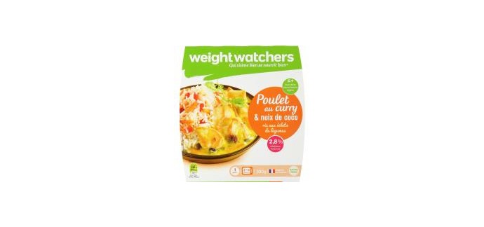 Carrefour: Plat cuisiné poulet curry/coco Weight Watchers à seulement 3,47 € 