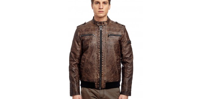 Guess: Blouson effet enduit homme à seulement 109,50 € 