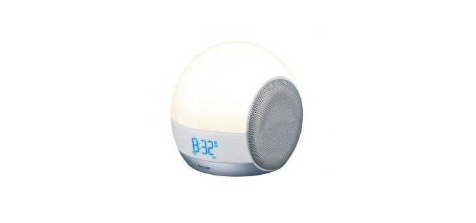 Electro Dépôt: -42% sur la Radio-réveil lumineux Beurer 4-in-1 Wake-Up Light (WL-90) - Bluetooth, LED