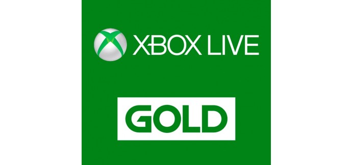 Microsoft: 1 mois d'abonnement au Xbox Live Gold pour 1€ au lieu de 6,99€