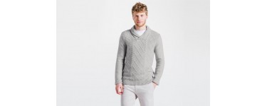 Jules: -20% sur le Pull col châle torsadé devant