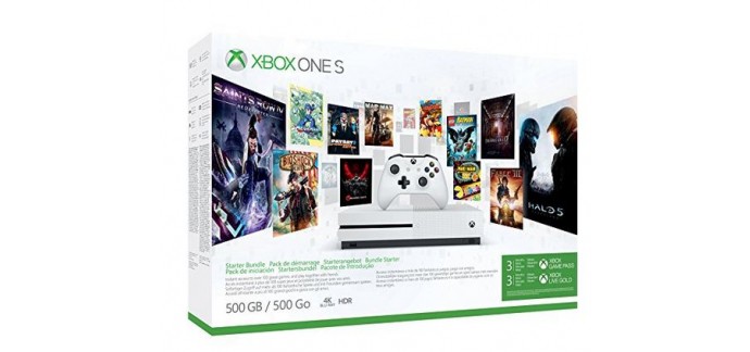 Amazon: -29% sur le pack Xbox One S 500Go 3M Game Pass + 3M LIVE