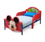 Cdiscount: Lit enfant Mickey 3D en métal - Rouge et Bleu - 70 x 140 cm à 59,99€
