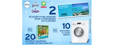 Intermarché:  2 séjours Club Med, 10 lave-linge Bosch et 20 Smartbox à gagner