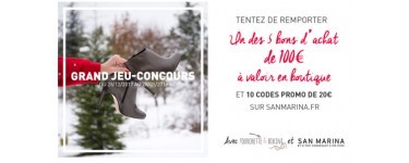 Fourchette & Bikini: 5 bons d'achat de 100€ et 10 codes promo de 20€ San Marina à gagner