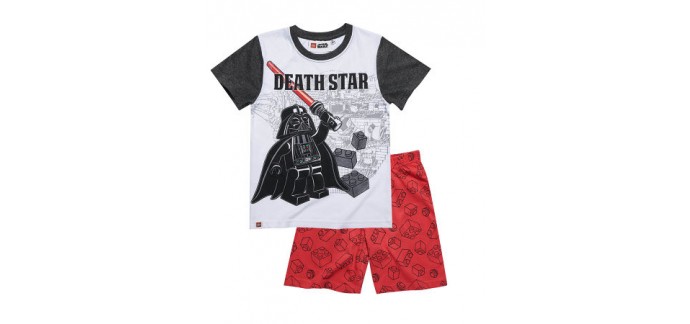 Lamaloli: Pyjama court blanc LEGO Star Wars pour le prix de 9,95 € au lieu de 14,95 €