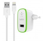 Amazon: Chargeur secteur Belkin USB 12W/2.4A avec câble Lightning 1,2m à 26,18€