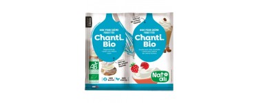 Monde Bio: -20 % sur Natali Chantibio aide pour crème fouettée 2x8g