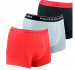 Solendro: -30 % sur le Lot de 3 boxers rouge, gris et noir en coton stretch