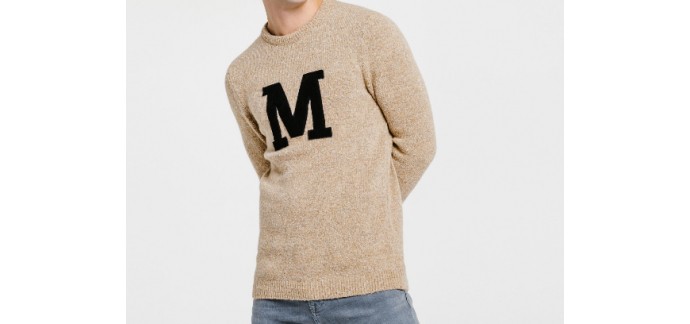 Jules: Pull "M" Beige Chiné à 23€