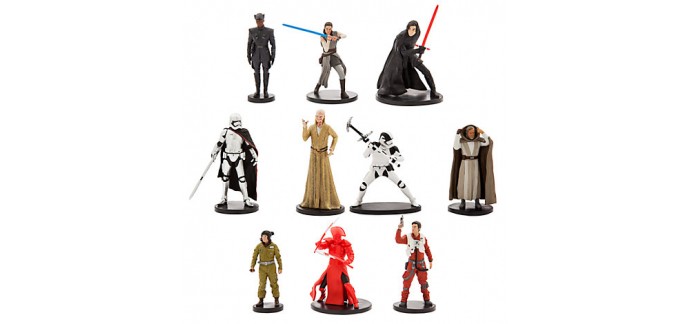 Disney Store: Ensemble de figurines de luxe Star Wars : Les Derniers Jedi à 35€