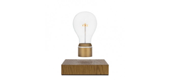 Made in Design: Lampe de table Flyte Royal avec son ampoule en lévitation pour le prix de 269,10€ au lieu de 299€