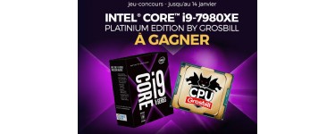 GrosBill: 1 processeur Intel Core i9-7980XE Platinium édition à gagner