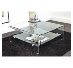 Fnac: Table basse carré en verre courbée à 247,98€ au lieu de 356,98€