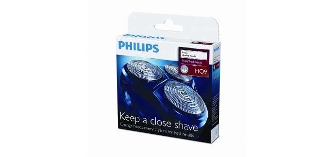 Amazon: Lot de 3 têtes de rasage Philips HQ9/50 Speed-XL à 27,90€ au lieu de 49,99€