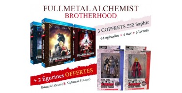 Anime Store: Coffret Blu-ray Fullmetal Alchemist : Brotherhood - Intégrale + 2 figurines à 49,95€