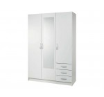 Conforama: 60€ d'économie sur l'armoire 3 portes 3 tiroirs spot coloris blanc