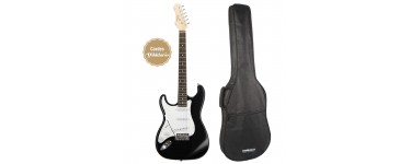 Woodbrass: Guitare électrique Eagletone Sun State LH noir pour gaucher + EGB10 à 85€ au lieu de 127€