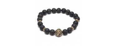 La Boutique Officielle: Bracelet Lava Stones Lion noir au prix de 10,49€ au lieu de 14,99€