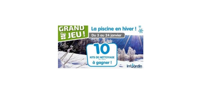 Irrijardin: 10 kits de nettoyage manuel pour piscine à gagner