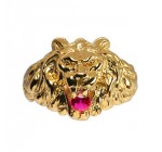 1001 Bijoux: Chevalière tête de lion en vermeil à 99€ au lieu de 123,90€