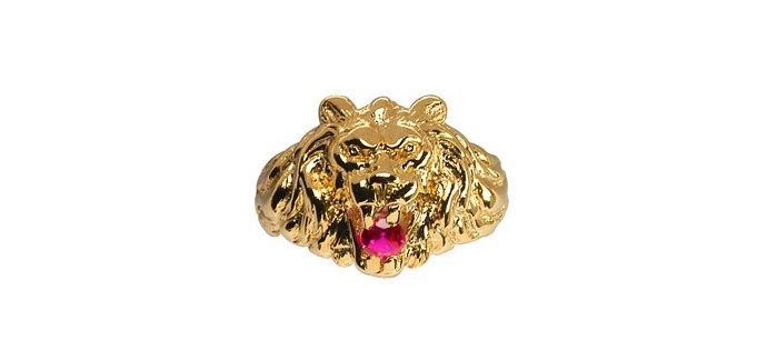 1001 Bijoux: Chevalière tête de lion en vermeil à 99€ au lieu de 123,90€