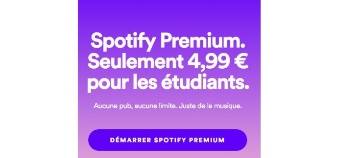 Spotify: Spotify Premium à -50% pour les étudiants